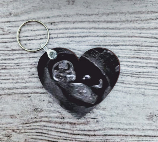 Personalised Baby Scan Keyring