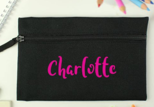 Personalised Pink Name Pencil Case