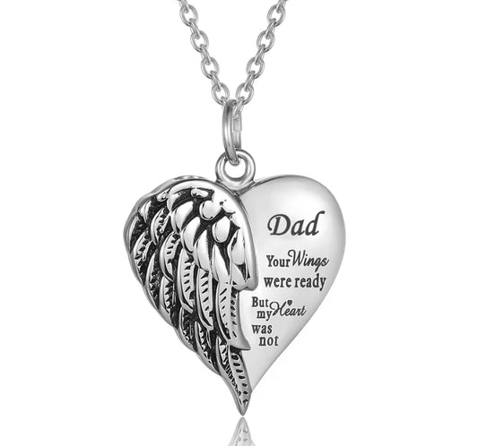 Stainless Steel Memorial Ashes Necklace