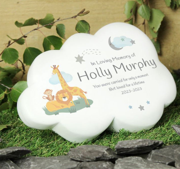 Personalised Animal Resin Memorial Cloud