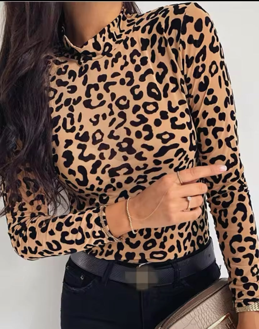 Leopard Print Blouse