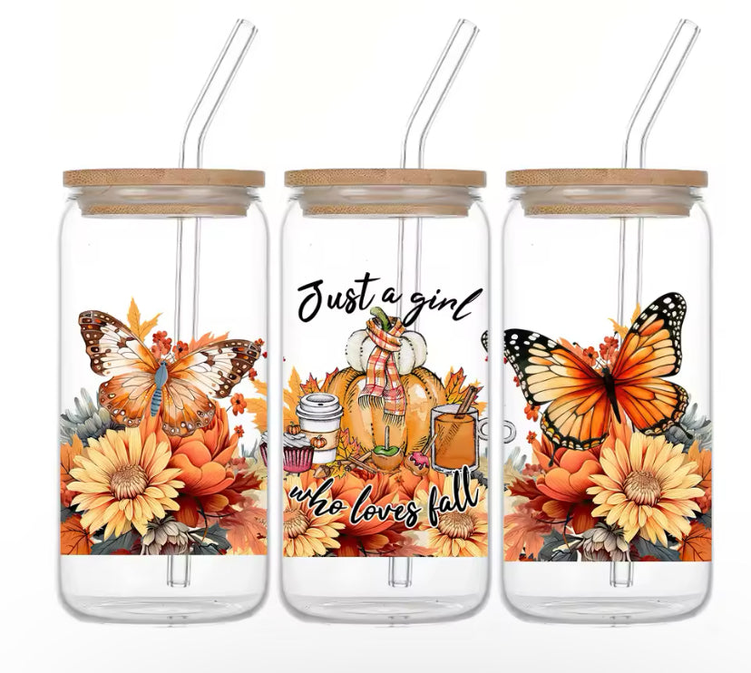 Autumn Iced Coffee Jar