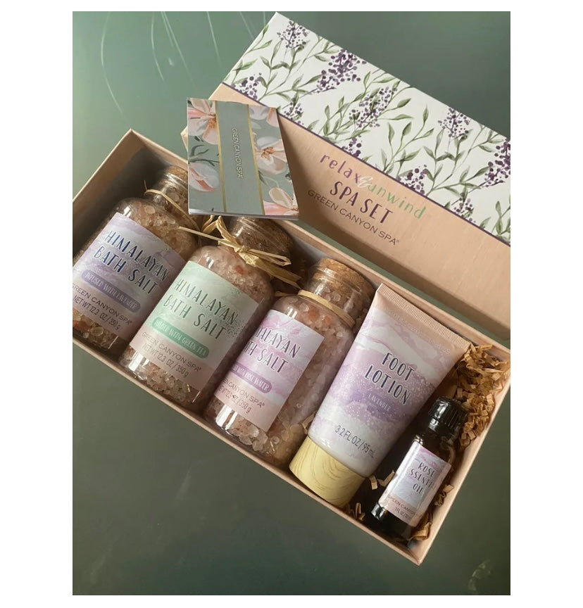 Himalayan bath salt gift set