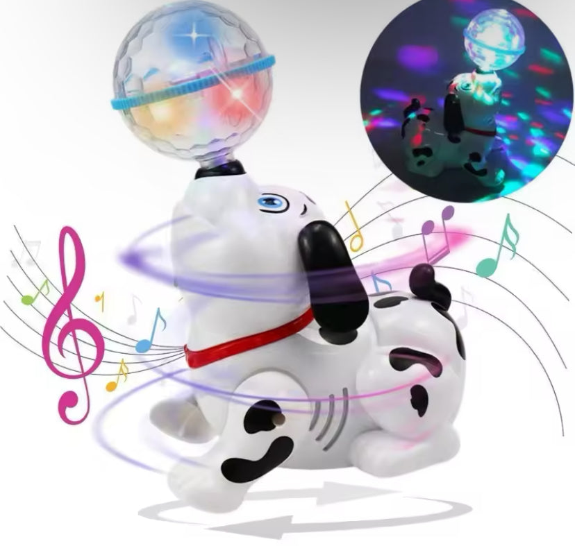 Spinning, Bump and Go Dancing Dog