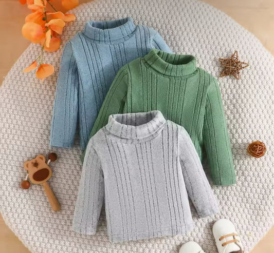 3pc Long Sleeve Tee Warm Sweater