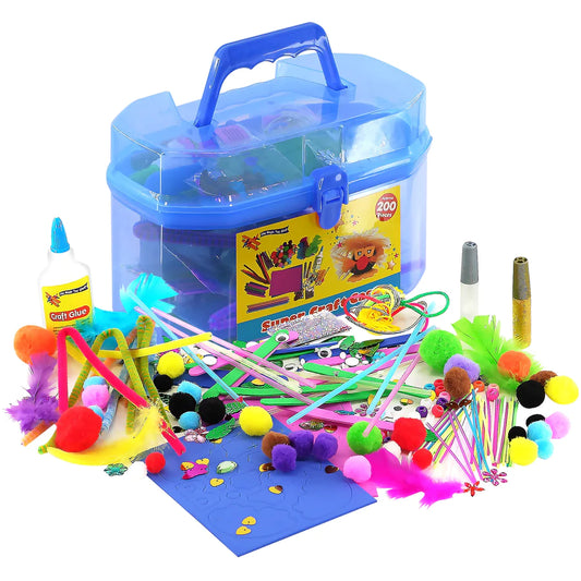 Blue Kids Super Craft Carry Case