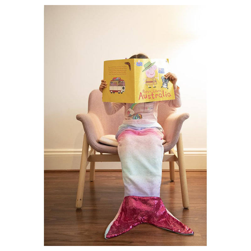 Mermaid Tail Cozy Blanket for Kids