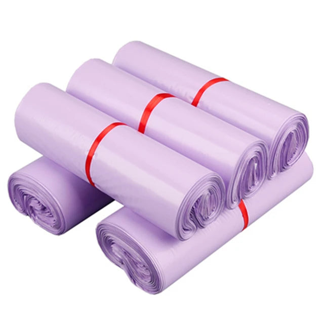 Purple parcel bags