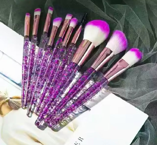 10Pc Make Up Brushes