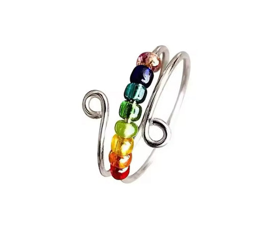 Rainbow Anxiety Ring