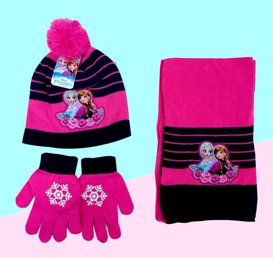 Girls Hat,Scarf & Gloves Set