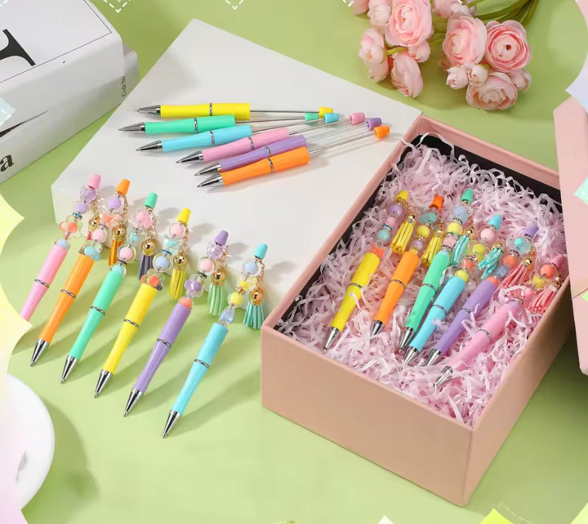 24Pcs New Beaded Ballpoint Pens