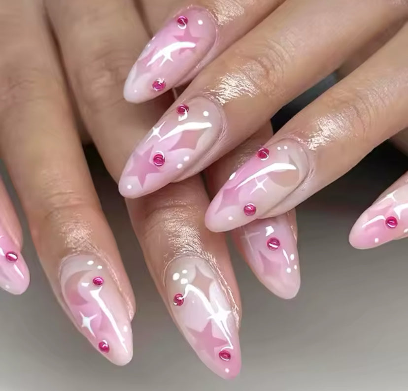 24pc Press On False Nails