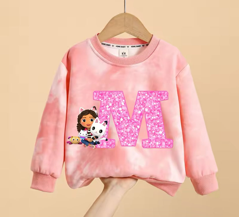 Girls Initial Sweater