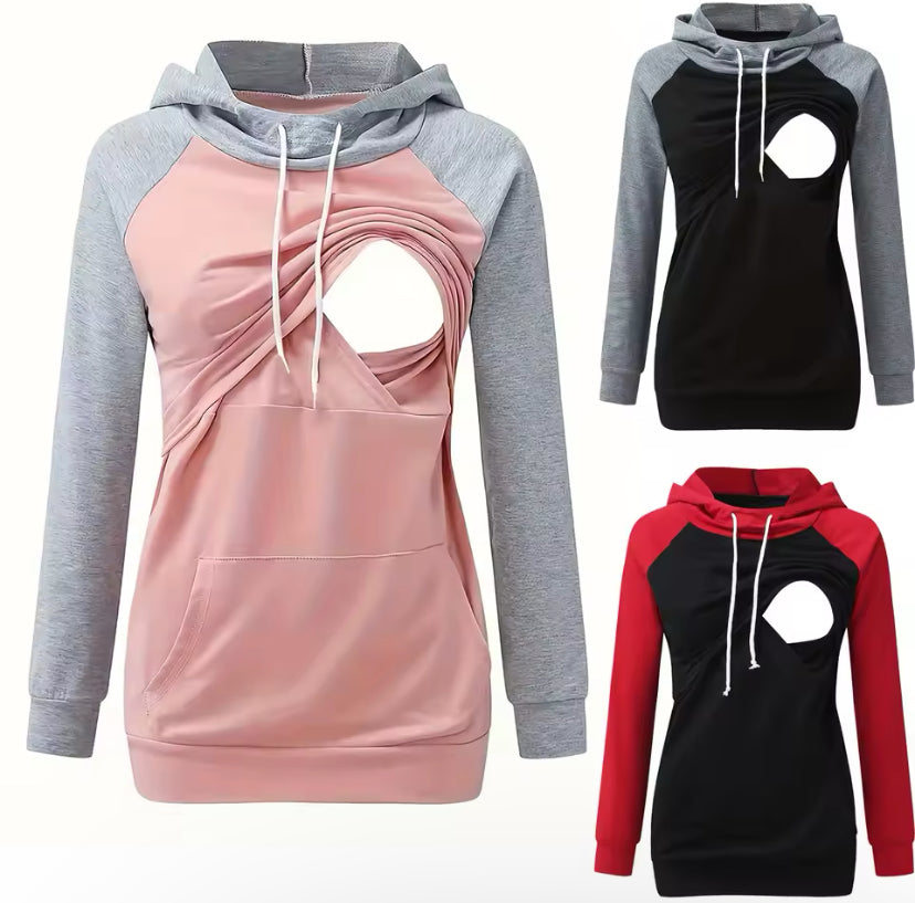 Womens Maternity Nursing Hoodie