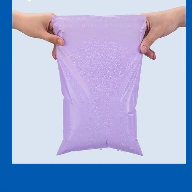 Purple parcel bags