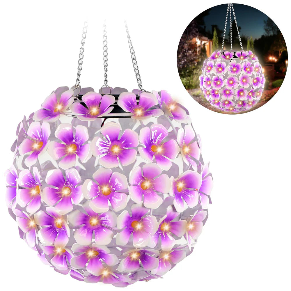 Solar Hanging Flower Ball Light