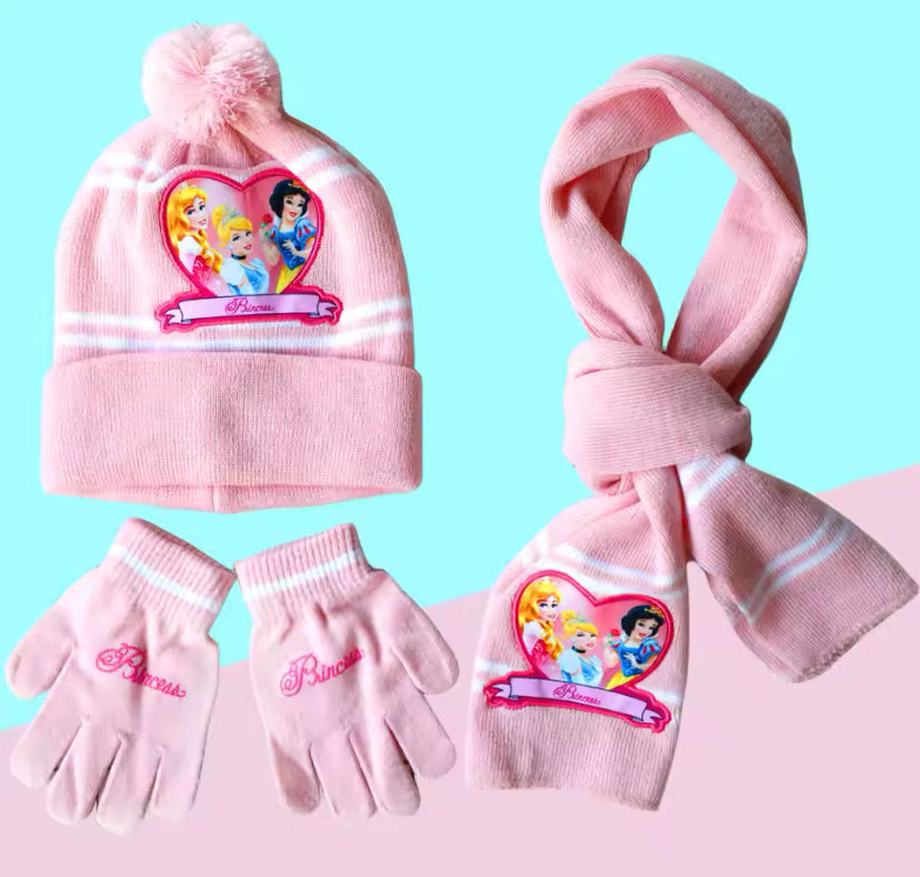 Girls Hat,Scarf & Gloves Set