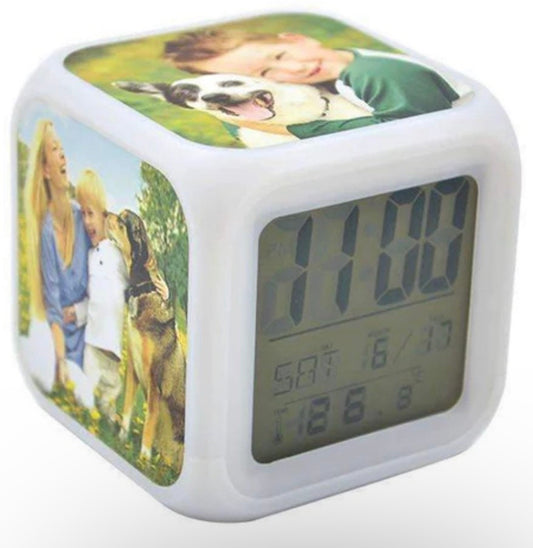 Photo Colour Changing Clock