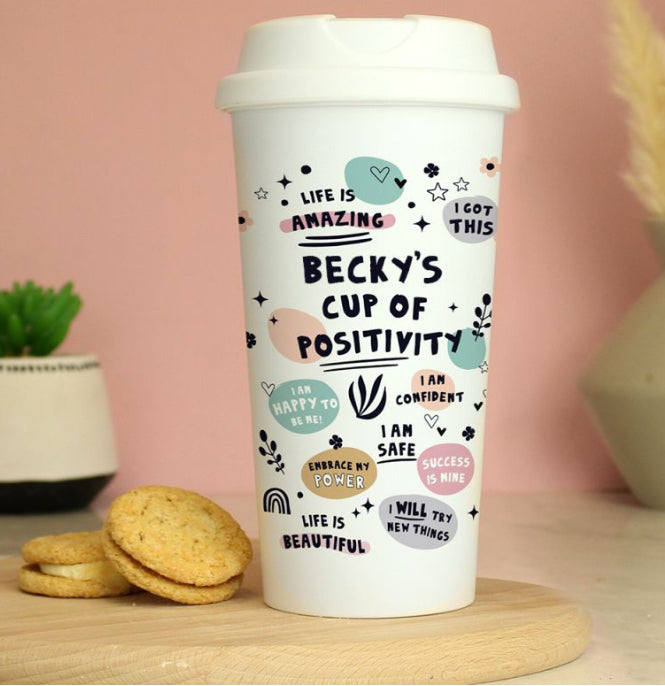 Personalised Positive Affirmations Travel Mug