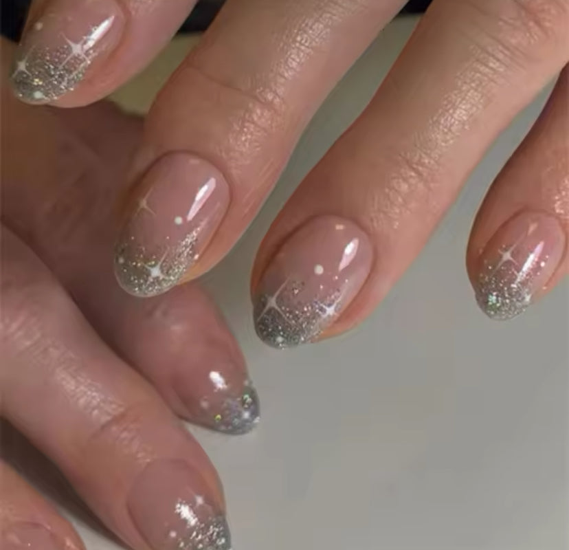 24pc Press On False Nails