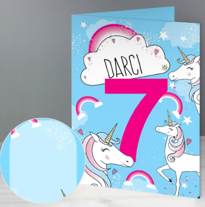 Personalised Number Birthday Cards