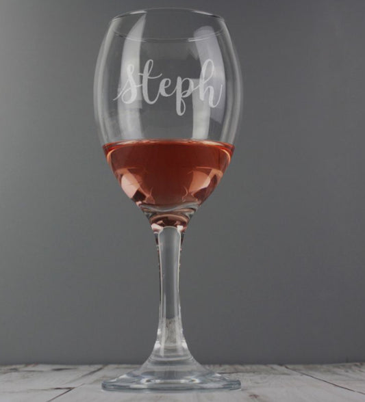 Personalised Wine Glass