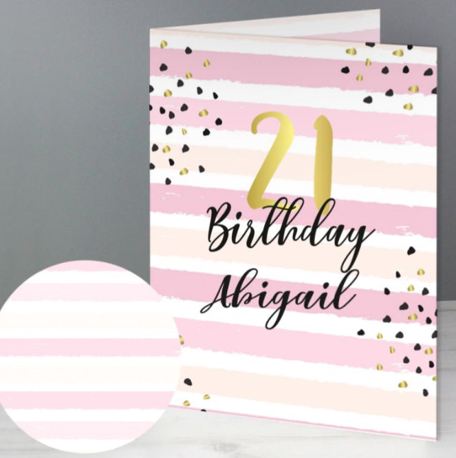 Personalised Number Birthday Cards