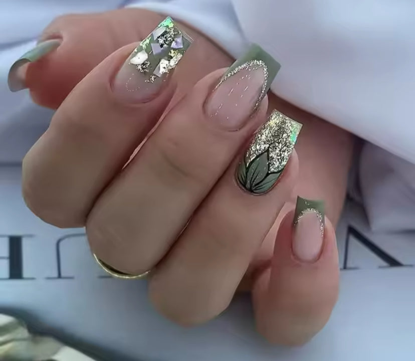 24pc Press On False Nails