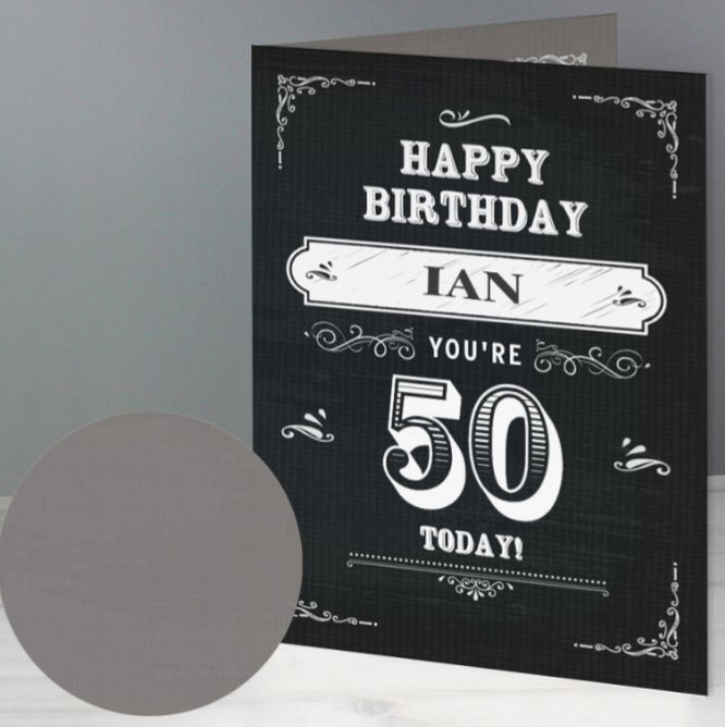 Personalised Number Birthday Cards