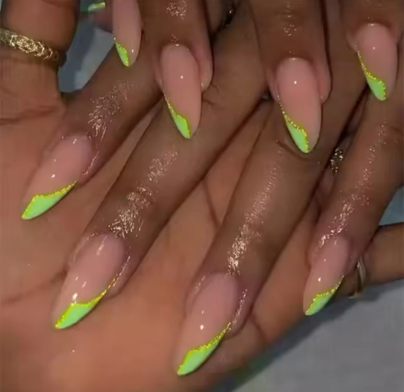 24pc Press On False Nails