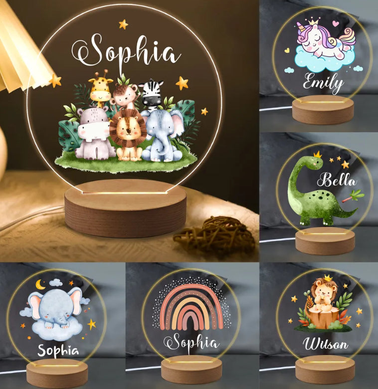 Personalised Kid's LED Night Light