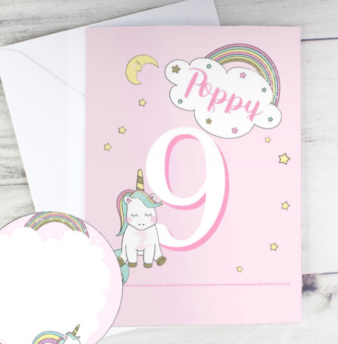 Personalised Number Birthday Cards