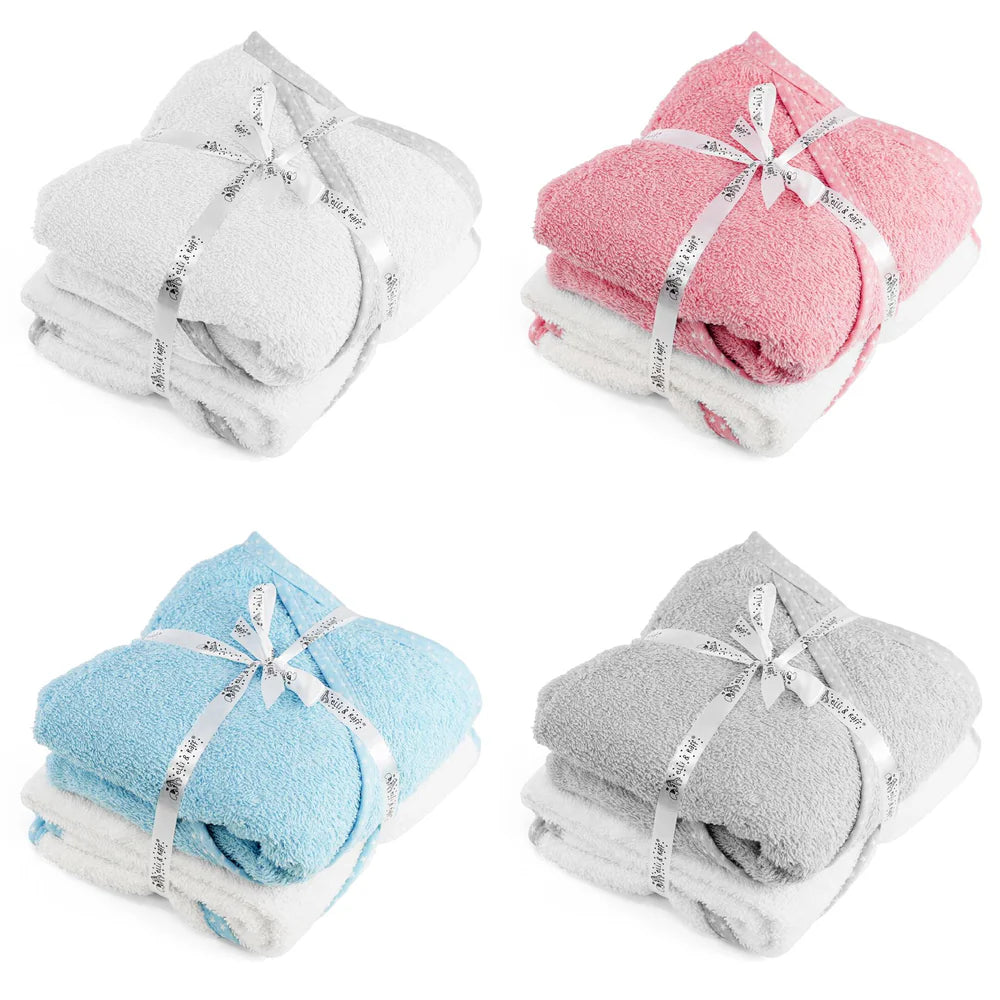 Set of 2 Hooded Baby Bath Towel