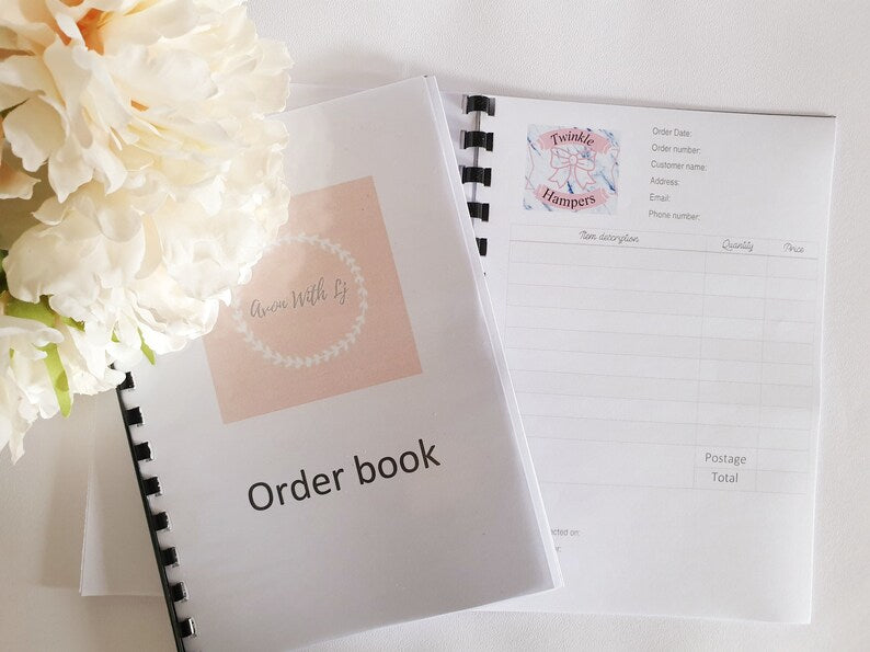 Personalised A5 Order Book