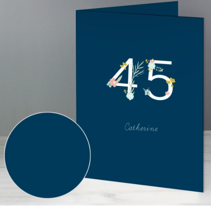 Personalised Number Birthday Cards