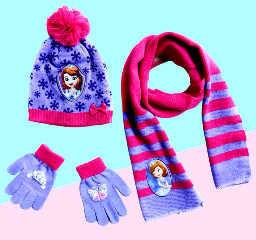 Girls Hat,Scarf & Gloves Set