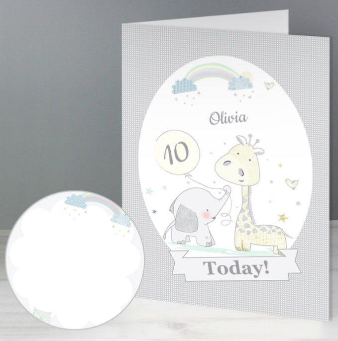 Personalised Number Birthday Cards