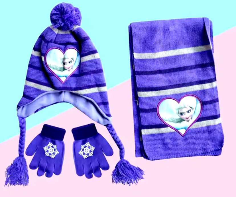 Girls Hat,Scarf & Gloves Set