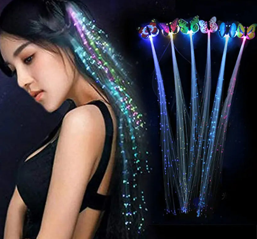 5pc Light Up Hair Clips