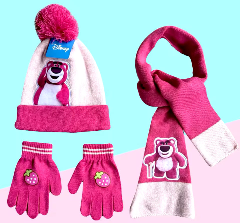 Girls Hat,Scarf & Gloves Set