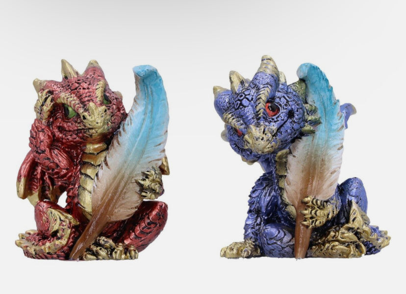 Set of 2 Dragon Ornaments