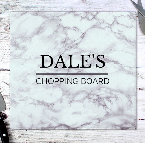 Personalised Glass Chopping Board