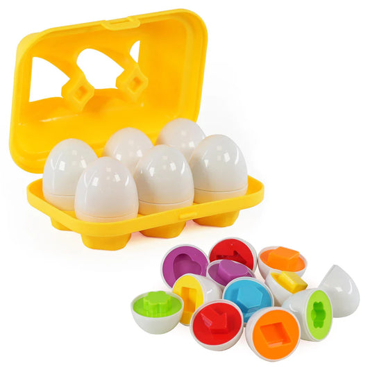 Matching Eggs Toy with Shape & Colour Sorting