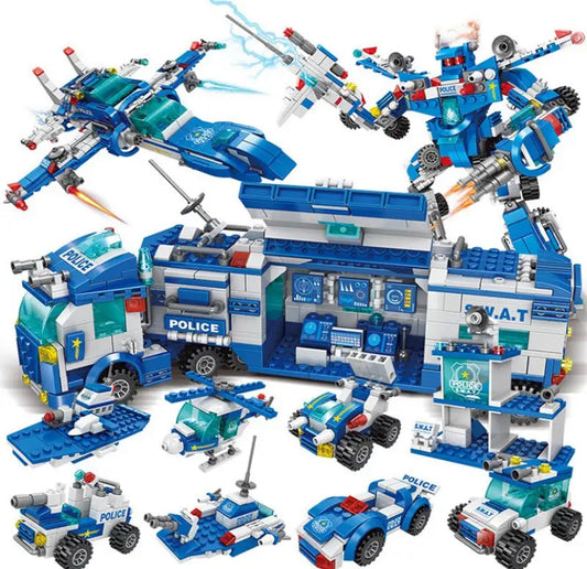 700PCS City Patrol Police Lego