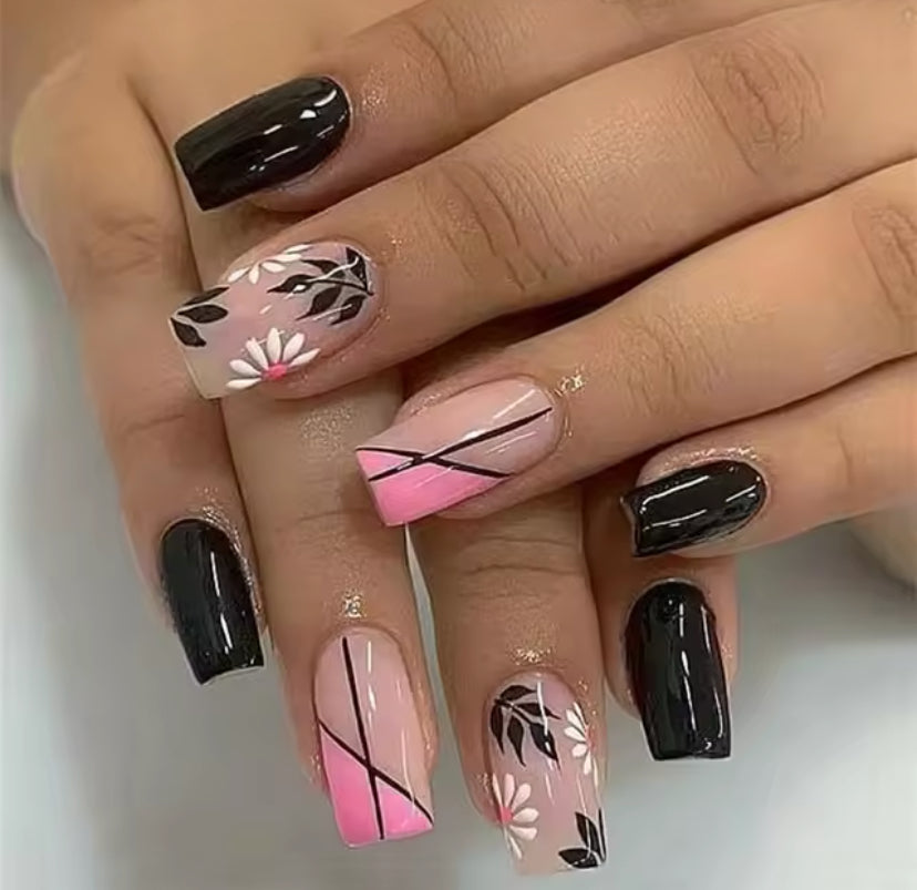 24pc Press On False Nails