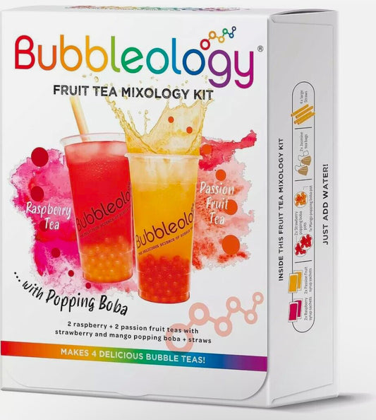 Bubbleology Fruit Bubble Tea Mixology Kit with Popping Boba