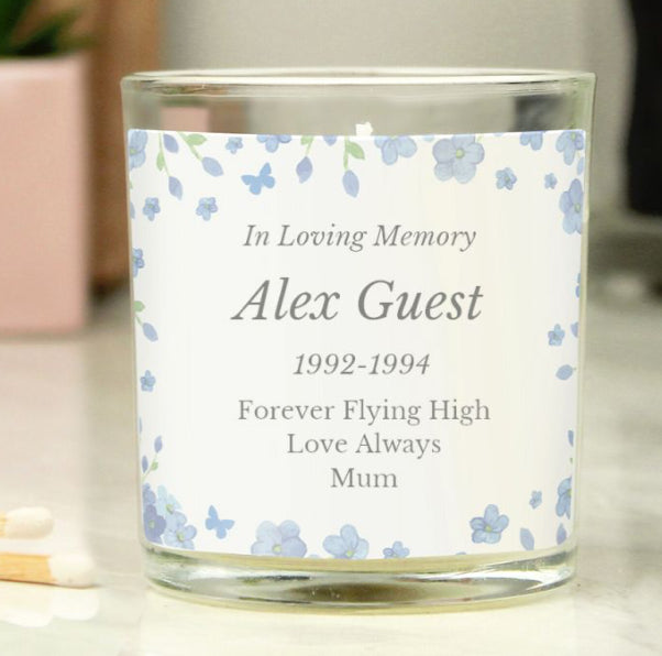 Personalised Memorial Candle