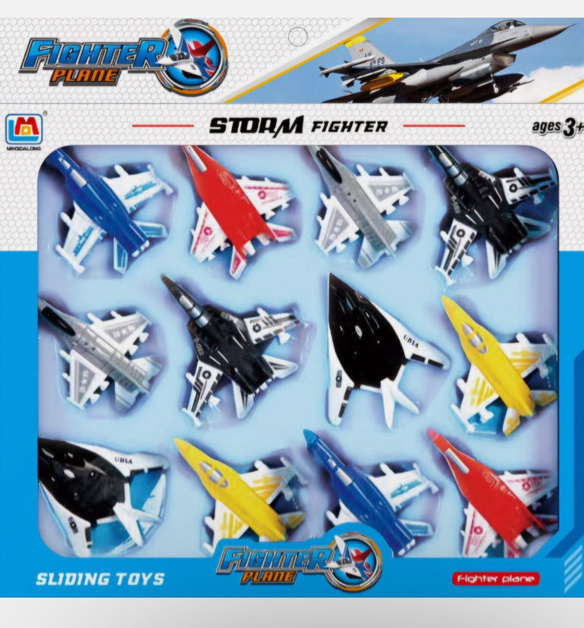 12PC Kids Fighter Jet Toy