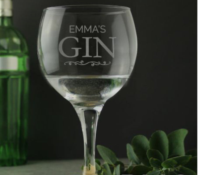 Personalised Gin Glass